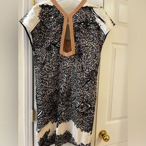 Balenciaga abstract print shift dress 38